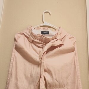 Express pink linen pants 00P